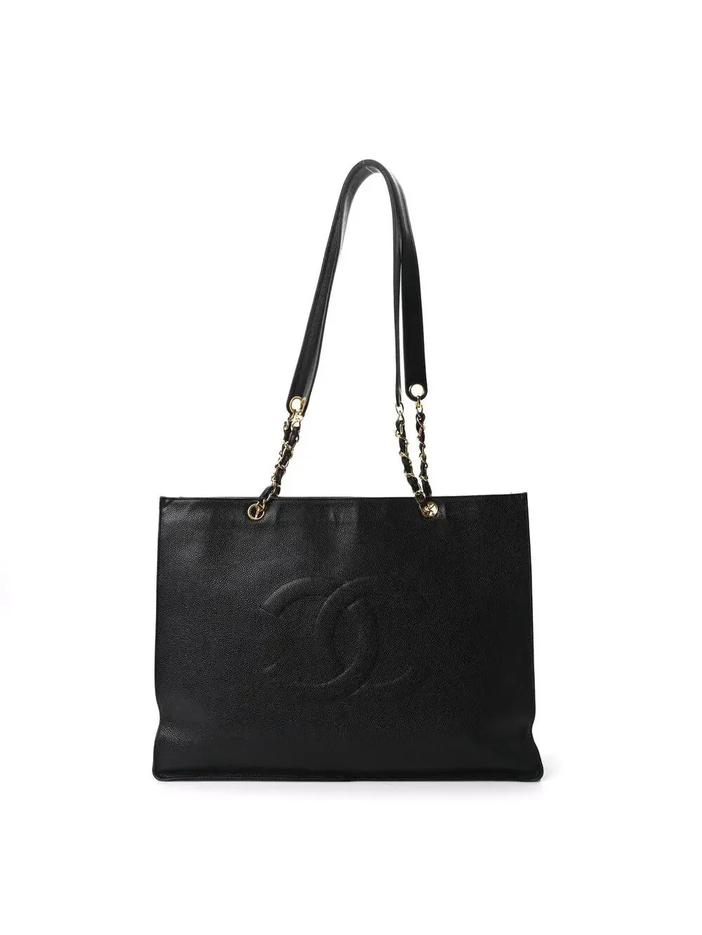 Chanel Caviar Cc Tote Black #276708C19B